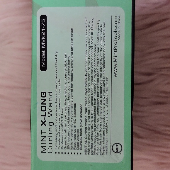 Brand New Mint XL Curling Iron-3/4" - Picture 3 of 4